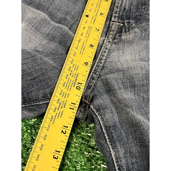 Y2K 7 for All Mankind Austyn Jeans SZ 30 Blue Denim Pants Straigt Leg Mid Rise - Picture 8 of 9